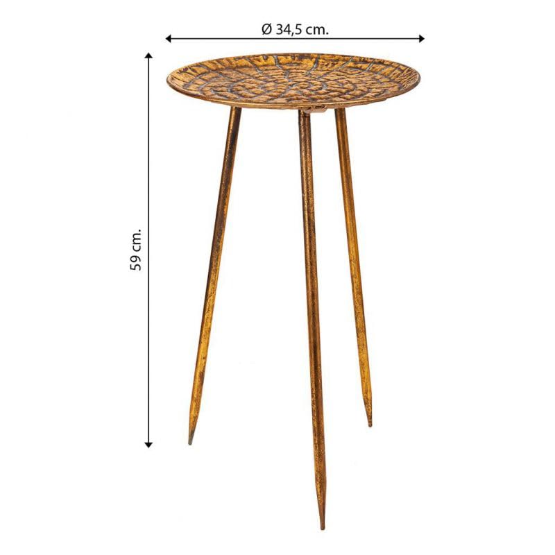 Petite table de coin en métal pour optimiser les angles morts - 3