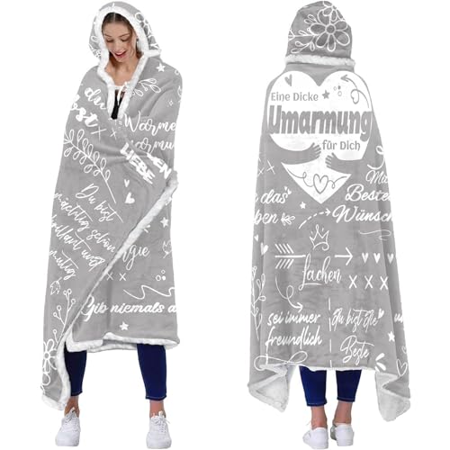 Beste Freundin Geschenke, Eine Dicke Umarmung Decke mit ärmeln -...