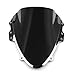 Artudatech Windshield WindScreen Double Bubble For Suzuki GSXR 600/750 2004-2005 K4 Black丨ABS Plastic Injection