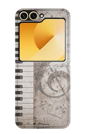 Funda Samsung Galaxy Z Flip 6 y Flip 7 FE carcasa de música tipo caso del tirón