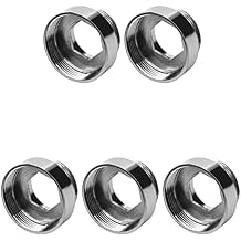 Multi-Thread Garden Hose Adapter, Kitchen Sink Faucet Adapter to Garden Hose, 24mm Female Thread to 22mm Male Thread Faucet Adapter to Connect Garden Hose, Plating, 5Pcs
