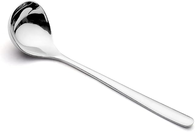 FSSTUD Stainless Steel Small Soup Ladle Mini Soup Spoons Gravy Ladle Sauce Ladle Deep Spoons Cooking Tools for Soup