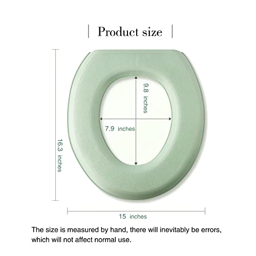 Toilet Seat Warmer, Elongated Toilet Seat Cover, Padded Toilet Seat Cushion, O-Shaped Washable Or Portable Toilet Lid Tank Cover.(Sakura Powder 2 Pcs) #TOP5