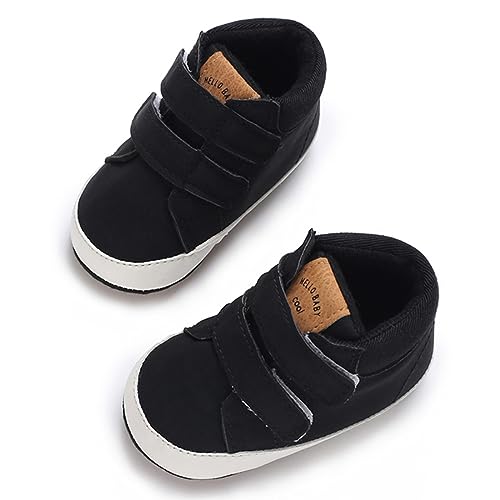 Image of E-FAK Baby Shoes Boys Girls Infant Sneakers Non-Slip Rubber Sole Toddler Crib First Walker Shoes