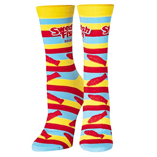 Crazy Socks, Swedish Fish Candy, Womens Crew Sock, Funny Print