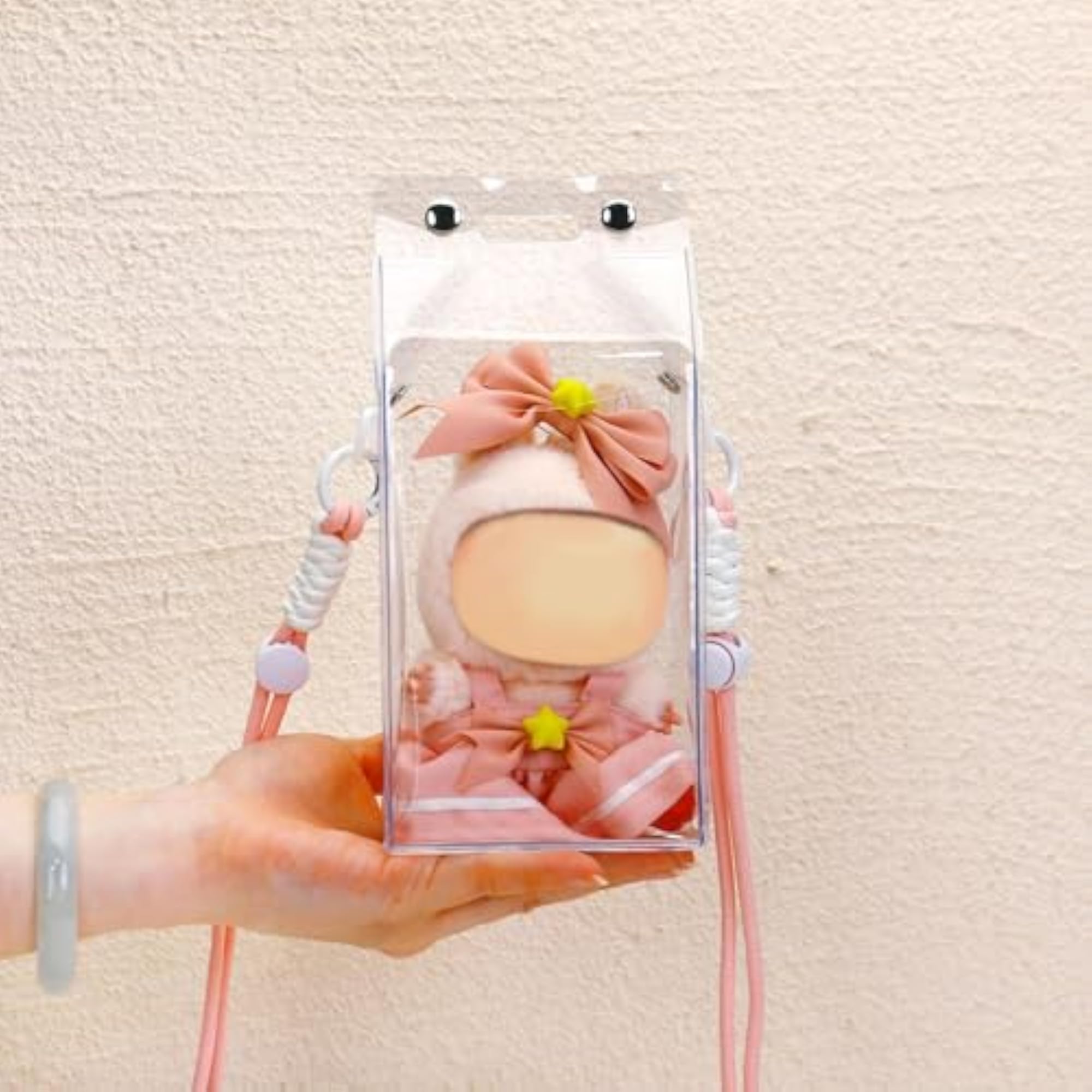 Doll Display Bag Clear Pouch for Collectibles