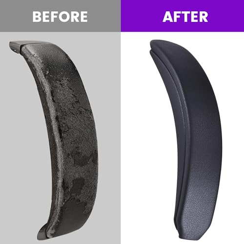 Lukvcoe funda de diadema para Bose QuietComfort 25 (QC25), negra | Ajuste perfecto, instalación rápida sencilla, alivio de presión, durabilidad mejorada, ergonómica, para sesiones largas, cuero proteinado miniatura 5