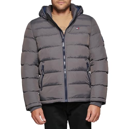 Image of Tommy Hilfiger Men's Classic Hooded Puffer Jacket (Standard and Big & Tall)