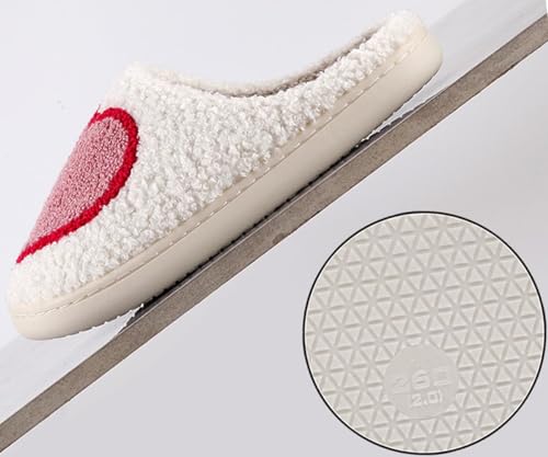 Image of Comfy House Slippers For Women Men, Ladies Fuzzy Bedroom Slippers,indoor Outdoor Memory Foam Shoes