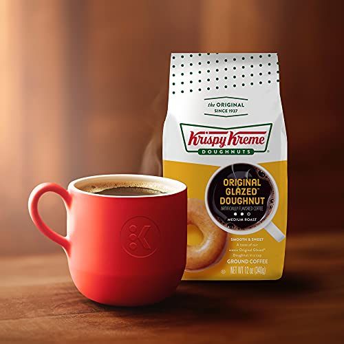 Krispy Kreme Doughnuts Original Glazed Donut Ground Coffee, Bagged 12oz (Pack of 2) - Thumbnail 6