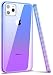 iPhone 11 Pro Case, Ansiwee Thin Colorful Clear Shell Super Slim Case Translucent Impact Resistant Flexible TPU Bumper Protective Case for Apple iPhone 11 Pro (Blue Purple)