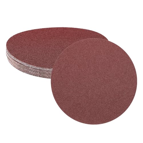 Image of sourcing map 25pcs 200mm PSA Sanding Discs, 60 Grits Aluminum Oxide Self Adhesive Stick Back Sandpapers, No-Hole Round Wet/Dry Sander Papers, Sand Auto Car Paint, Wood, Metal