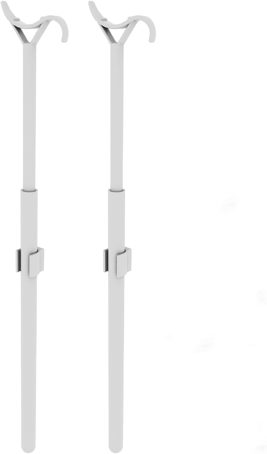 Draw Rod for Cordless Window Shades & Blinds – Telescopic Adjustable Pull Wand for Pull Down, Roller, Zebra, Cellular & Honeycomb Shades, 2 Pack