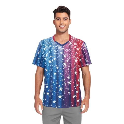 T-shirt entraînement décontracté à étoiles look urbain pour homme