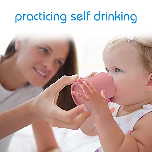 Dhh Baby Toddler Cups,Tiny Cup,Baby Open Cup For 6 Mos Baby Led Weaning Easy-Grip Led Weaning Training Cup 2 Pack,Bpa-Free, Dishwasher Safe #TOP1