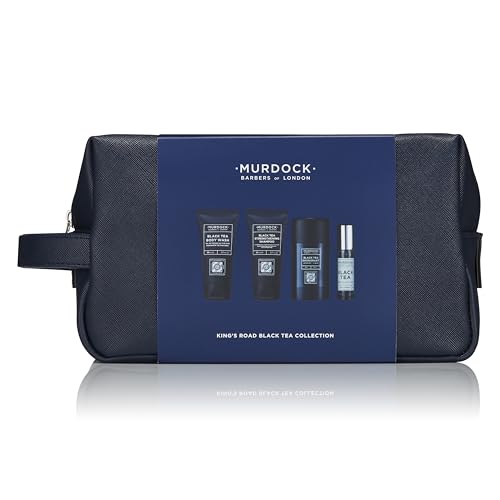 Image of Murdock London - King's Road Gift Set - 4 Iconic Hero Products - Black Tea Cologne, Deodorant, Body Wash, Shampoo - Vegan - For Him