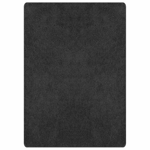 Alfombra Shaggy Gris Oscuro 240x340 cm QUAHEAS Antideslizante 4