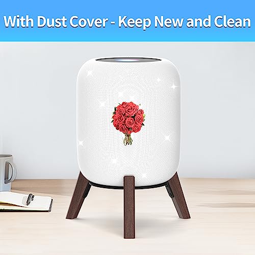 image for Yibracki Table Wood Stand for HomePod 2nd Gen Speaker with Dust-Proof 