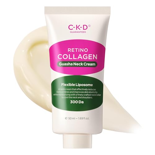 CKD Retinal Collagen Gua Sha Neck Cream [Refill] Lifting & Firming Moisturizer for Fine Lines Turkey Neck & Sagging Skin Multi-Use for Jawline to Dcollet Korean Skincare 1.69 fl oz