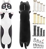 LEcylankEr Peluche Husky Doux Peluche Animaux Coussins (50cm)