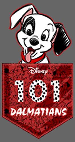 Disney 101 Dalmations Pocket Puppy Girl's Solid Crew Tee2