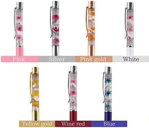 Amazon Hanayume ハーバリウム ボールペン 完成品 ギフト ペン 替え芯２本付き フラワーギフト 母の日 プレゼント ピンクゴールド 油性ボールペン 文房具 オフィス用品
