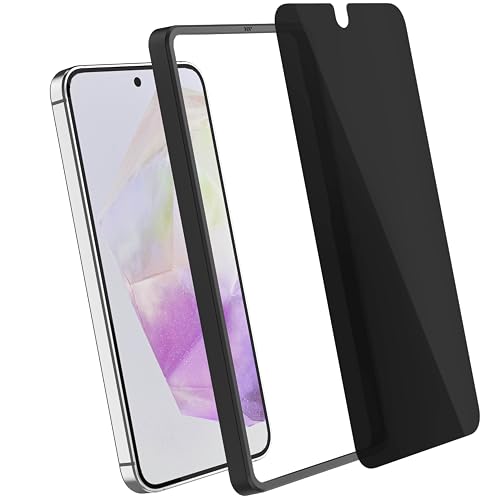 Image of Ghostek 2 Pack Screen Protector for Galaxy A35 / A55, Full Coverage Tempered Glass Film, 9H Hardness, Easy Installation, Case Friendly Protector for Samsung Galaxy A35 / Galaxy A55 (6.6-Inch, Privacy)
