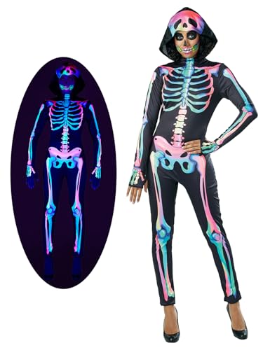 Rainbow Skeleton Hoodie Jumpsuit