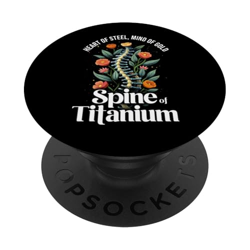 La récupération de la scoliose, la colonne vertébrale et la sensibilisation soutiennent la scoliose PopSockets PopGrip Adhésif