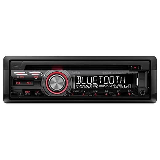Clarion CLA01CZ315E - Radio CD para Coche (USB, Bluetooth) Negro