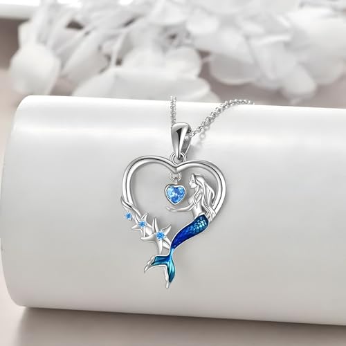 Collier sirène bleu idéal pour sublimer vos tenues de soirée d'été - 5