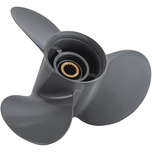 Upgrade Aluminum 13 3/4 x 13 Outboard Boat Propeller Fit Honda Engines BF60/75/90/100/115/130HP 15 Spline Tooth OEM 58130-ZW1-013AH 13.75X13 Prop RH