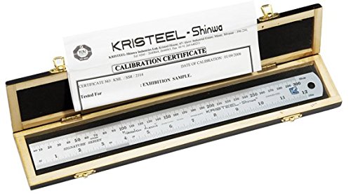 KRISTEEL | Signature Series Rule-300 mm Type A with Calibration Certificate [ Model-SSC-12A ] (B018HTOPQK) Amazon Price History, Amazon Price Tracker