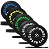 Fitvids Olympic Bumper Plates Set, 2″ Weight Plates for Strength Training & Weightlifting, Paris or Set or Set with Barbell, Multiple Options
