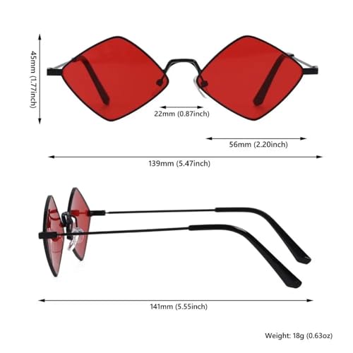 Lunettes de soleil rétro en métal UV400 unisexes