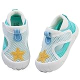 DimaiGlobal Baby Summer Sandals Little Boys Girls Flats Sandals Outdoor Non-Slip Comfortable Breathable Toddler First Walkers Shoes Green-2, 2.5-3Years