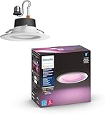 Philips Hue White & Color Ambiance 4" Smart LED Retrofit Can Downlight, Color Changing, Bluetooth & Zigbee Compatible (Hue Hub Optional), Smart Ceiling Lighting