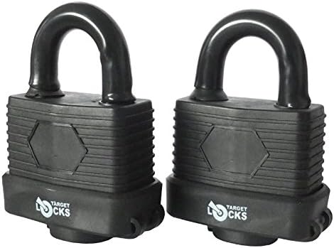 Smiths F-20282 Pack of 2 - Heavy Duty Waterproof Padlock - Ideal for Home, Garden Shed, Outdoor, Garage, Gate Security