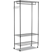 Alera Wire Shelving Garment Rack Black