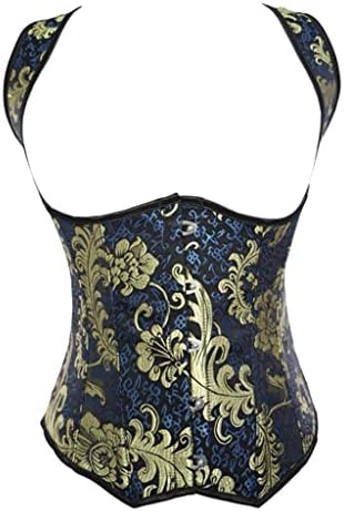 TWDYC Jacquard Steel Bone Court Girdle Waist Clip Corset Waistcoat Underwear Shapewear (Color : A, Size : S Code)