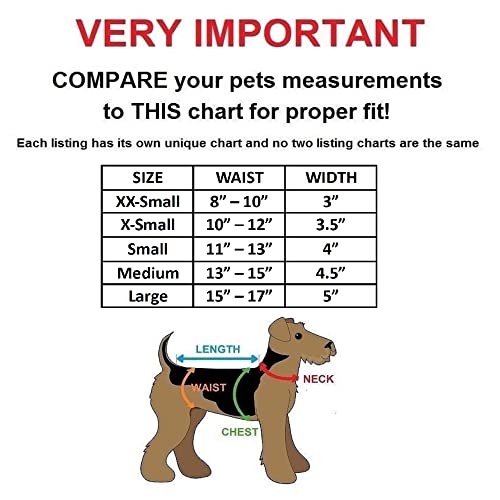 Pack Of 3 Dog Belly Band Puppy Diapers Male Boy Belly Wrap Reusable Washable For Small Dog Breeds (Xxs: Waist 8" - 10", Orange Trim) #TOP1