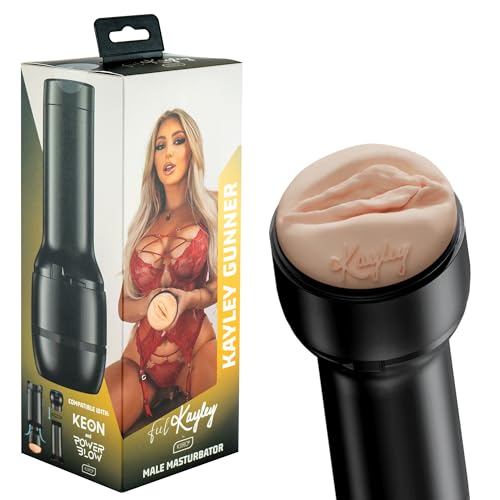 Kiiroo Stroker Uomo Feel Kayley Gunner – Masturbatore Modellato Da Parti Reali – Pocket Pussy Realistica – Materiale Morbido Effetto Pelle – Compatibi