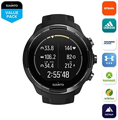 Suunto 9 Baro Zegarek sportowy z GPS o długim czasie pracy na baterii, z pomiarem tętna na nadgarstku