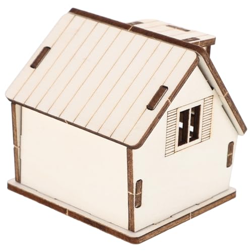 Maquette en bois solide pour eviter la casse lors du montage de mini maison