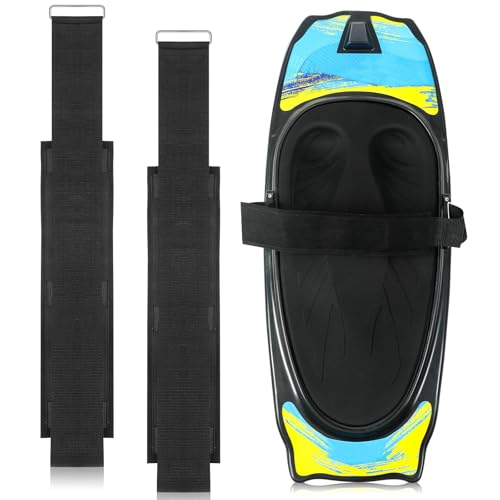 Maiteenly 2 Pcs Replacement Kneeboard Strap Boating Shock Water Sport Knee Board Knee Surfing Board Strap for Waterboarding Kneeling Boarding(Padded)