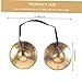 BESTonZON 1set Handmade Copper Cymbals for Meditation and Yoga Lightweight Finger Cymbals Traditional Design for Mindfulness and Sound Therapy Sessions