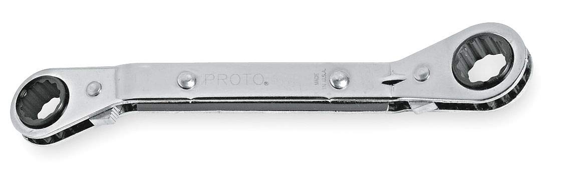 Proto - Offset Double Box Reversible Ratcheting Wrench 7/32
