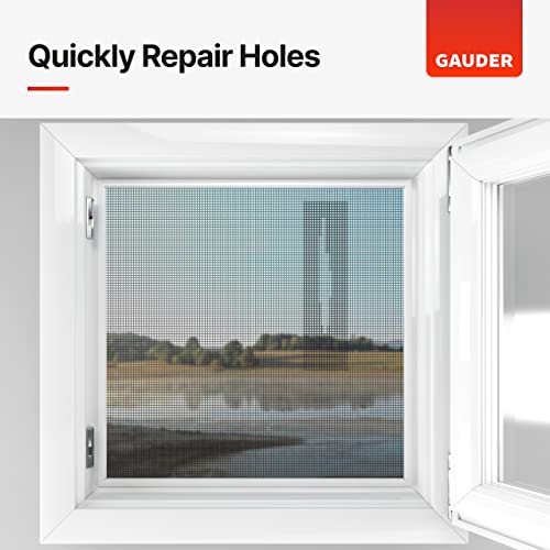Gauder Window Screen Repair Tape (2” X 3.3 Ft) | Fiberglass Repair Kit | Window Screen Repair Kit | Net Mesh Repair Tape #TOP3