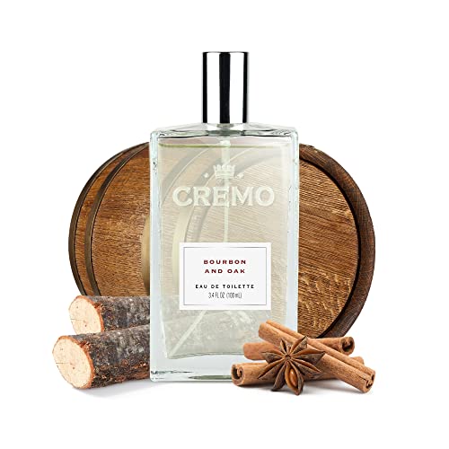 Cremo Bourbon & Oak Cologne Spray, A Sophisticated Blend Of Distiller’s Spice, Fine Bourbon And White Oak, 3.4 Fl Oz #TOP5