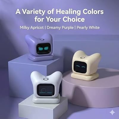 AI Chatbot Robot | Voice Control,Smart Electronic Pet,Companion with Emotional Interaction,Interactive Desk Robot Gift (Pink)